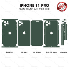 IPhone 11 Pro Skin Template Vector Cut File Bundle
