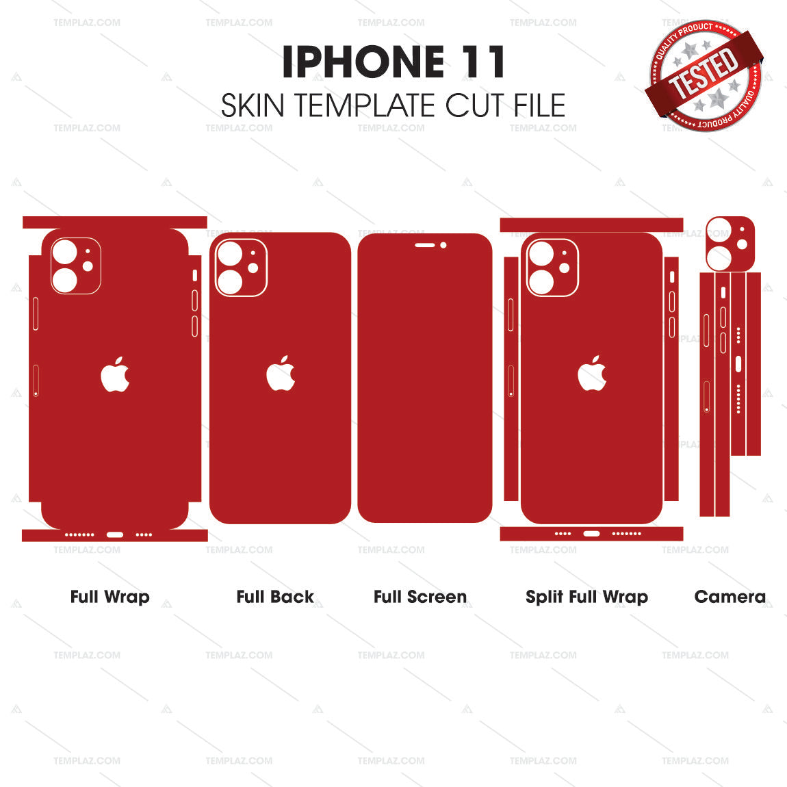 IPhone 11 Skin Template Vector Cut File Bundle