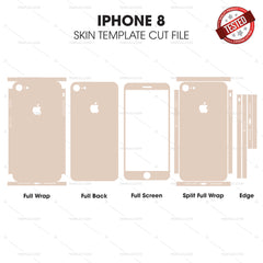 IPhone 8 Skin Template Vector Cut File Bundle