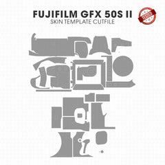Fujifilm GFX 50S Mark II Skin Template Vector Cut File