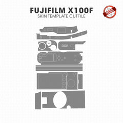 Fujifilm X-100F Skin Template Vector Cut File