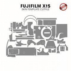 Fujifilm X-T5 Skin Template Vector Cut File PDF CDR SVG PNG