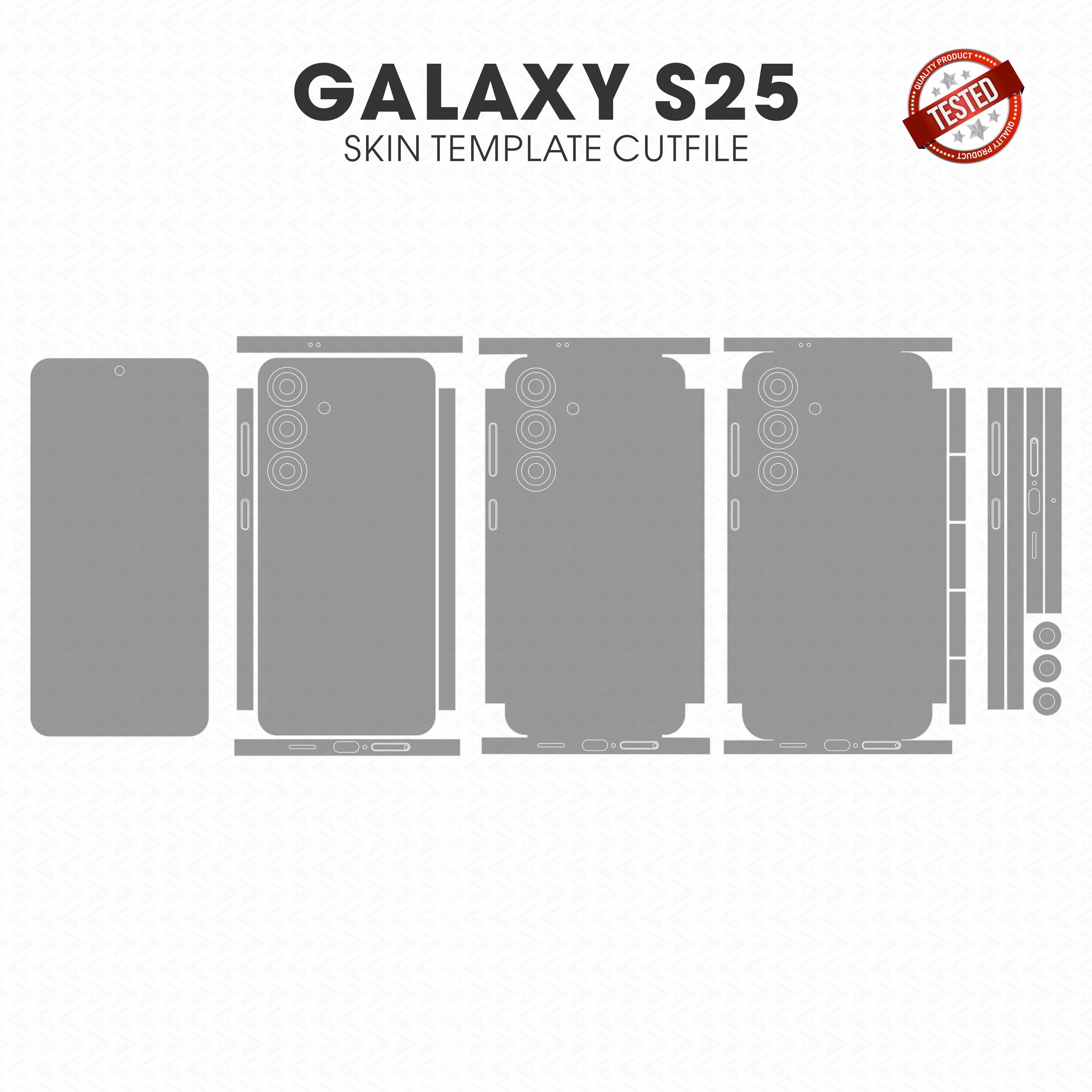 Samsung Galaxy S25 Skin Template Cutfile Vector
