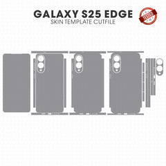 Samsung Galaxy S25 Edge Skin Template Cutile Vector