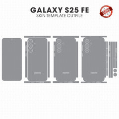 Samsung Galaxy S25 FE Skin Template Cutfile Vector PDF CDR SVG