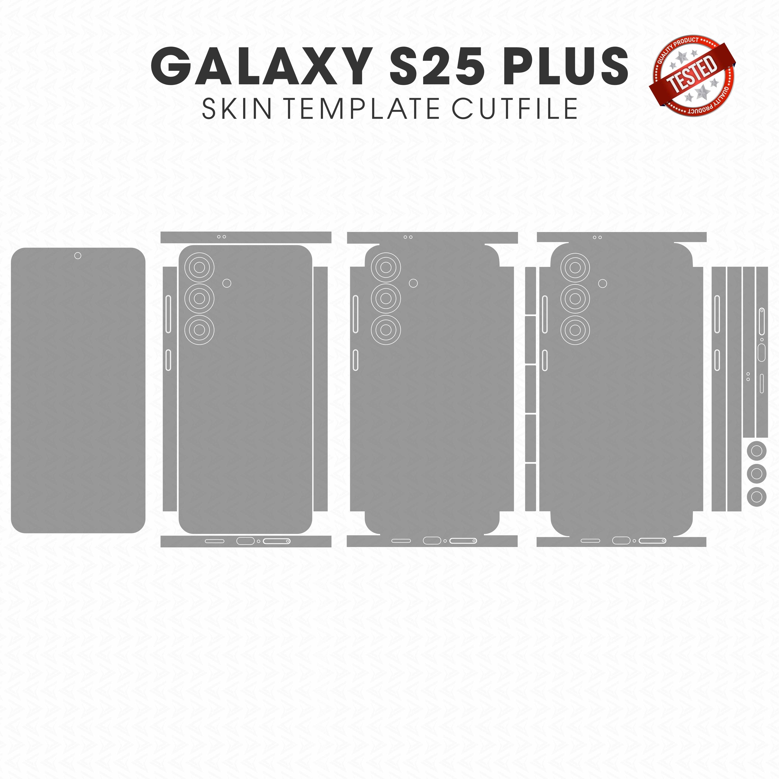 Samsung Galaxy S25 Plus Skin Template Vector Cutfile