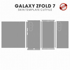 Samsung Galaxy Z Fold7 Skin Template Vector Cutfile PDF CDR SVG PNG