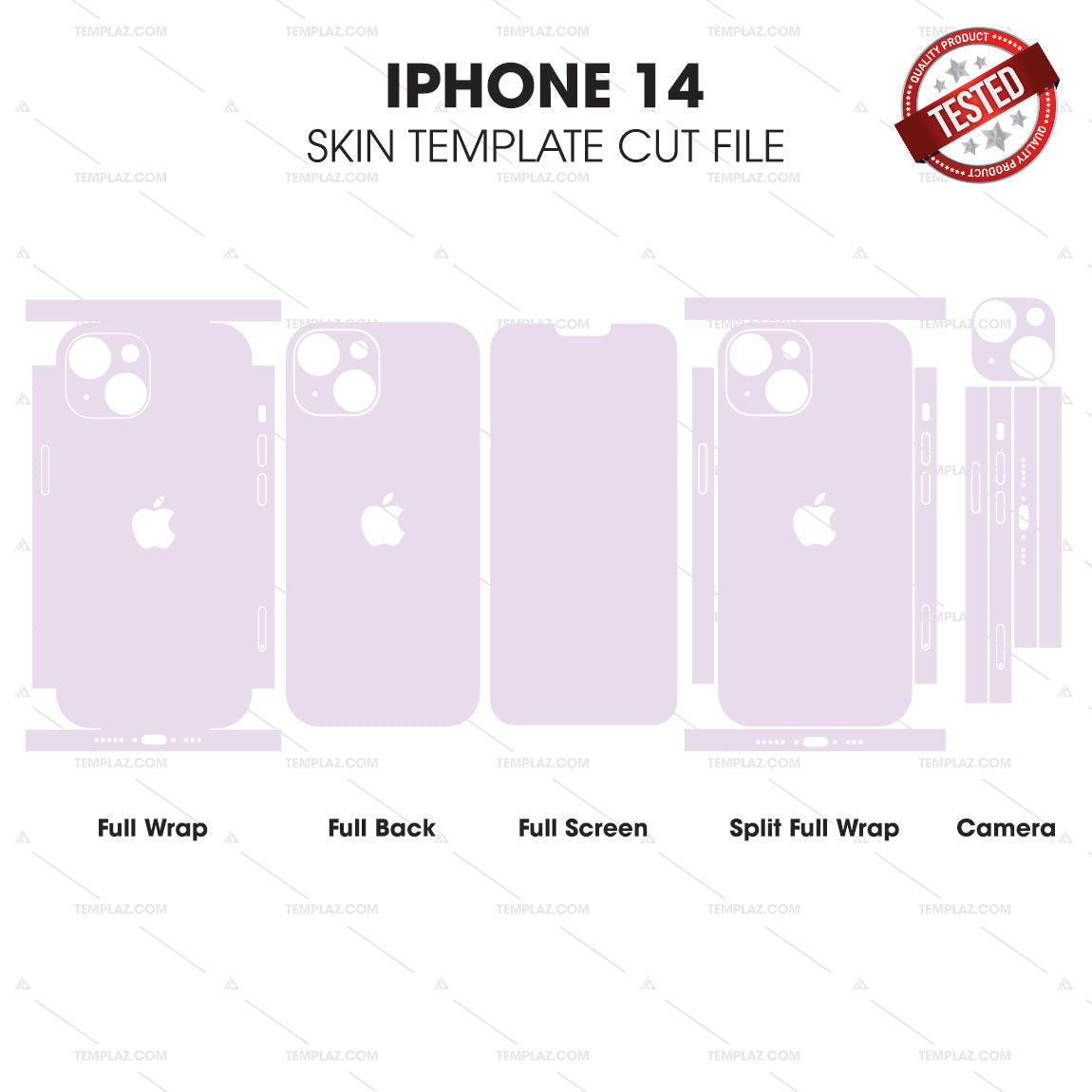 IPhone 14 Skin Template Vector Cut File Bundle