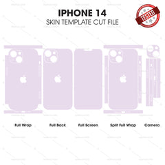 IPhone 14 Skin Template Vector Cut File Bundle