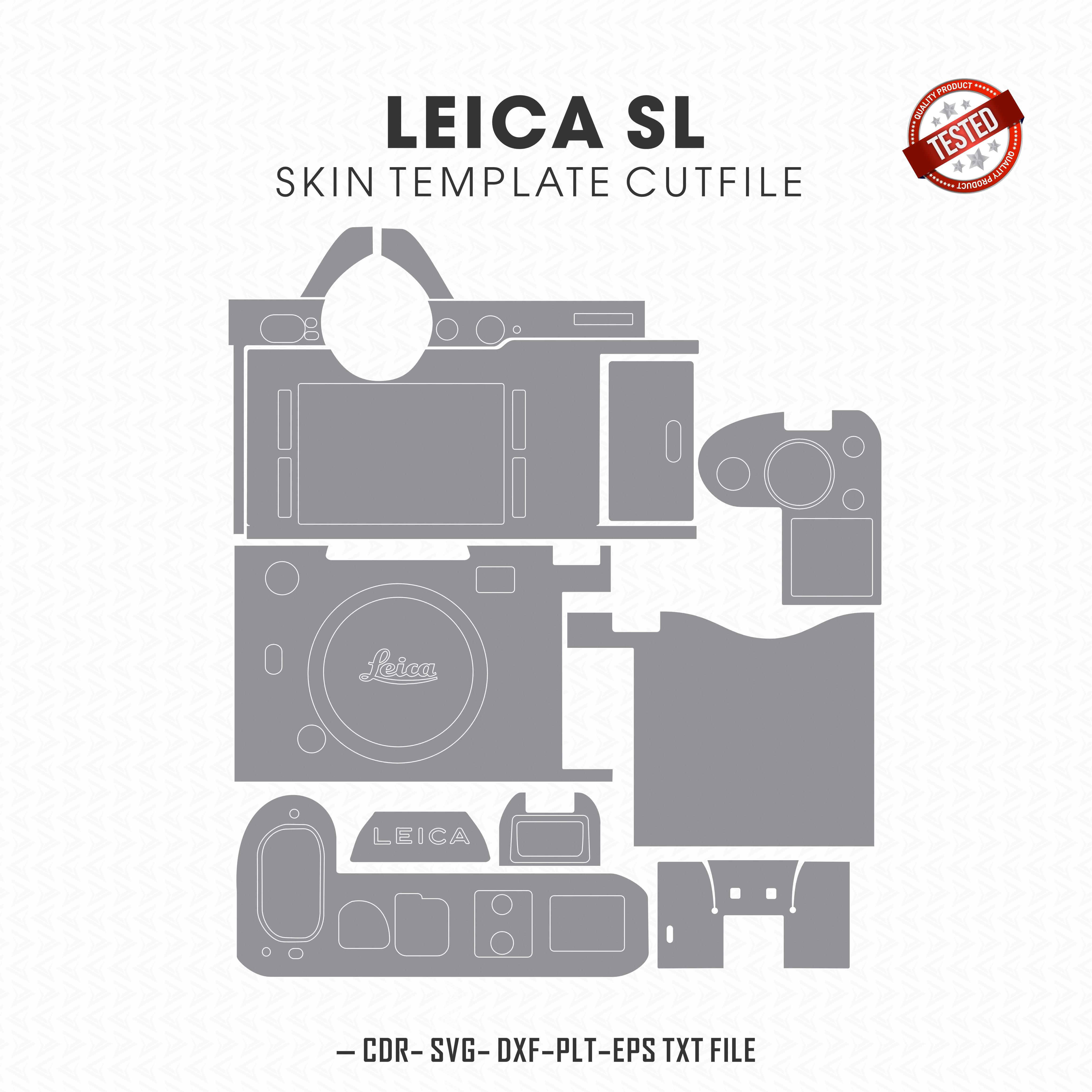 Leica SL Skin Template Vector Cut File