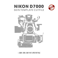 Nikon D7000 Skin Template Vector Cut Files