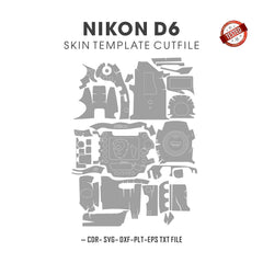 Nikon D6 Skin Template Vector Cut Files