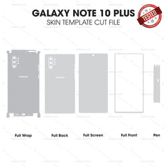 Samsung Galaxy Note 10 Plus Skin Template Vector Cut File Bundle
