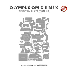 Olympus OM-D E-M1X Skin Template Vector Cut Files