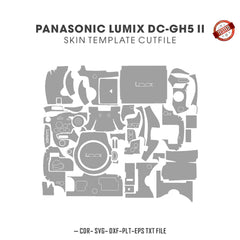 Panasonic Lumix DC-GH5 Mark II Skin Template Vector Cut Files