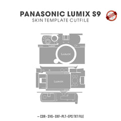 Panasonic Lumix S9 Skin Template Vector Cut Files