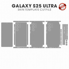 Samsung Galaxy S25 Ultra Skin Template Cutfile Vector PDF CDR SVG