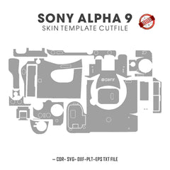 Sony Alpha 9 (A9) Skin Template Vector Cut Files
