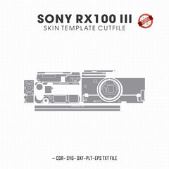 Sony Cyber-shot DSC-RX100 III Skin Template Vector Cut Files