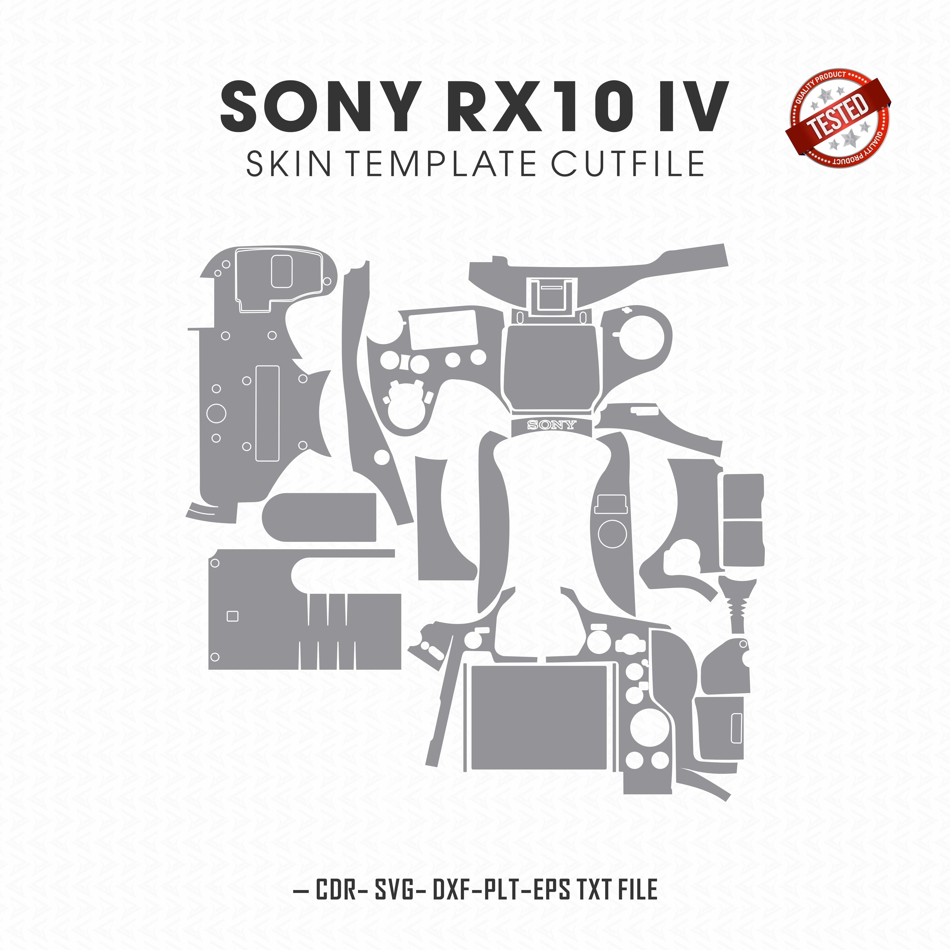 Sony Cyber-shot DSC-RX10 IV Skin Template Vector Cut Files