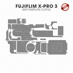 Fujifilm X-Pro 3 Skin Template Vector Cut File PDF SVG PNG DXF