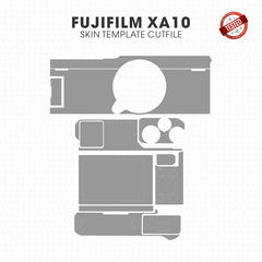 Fujifilm X-A10 Skin Template Vector Cut File