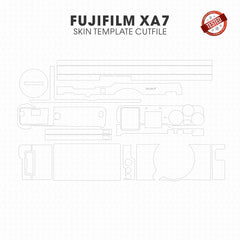 Fujifilm X-A7 Skin Template Vector Cut File CDR SVG DXF PNG