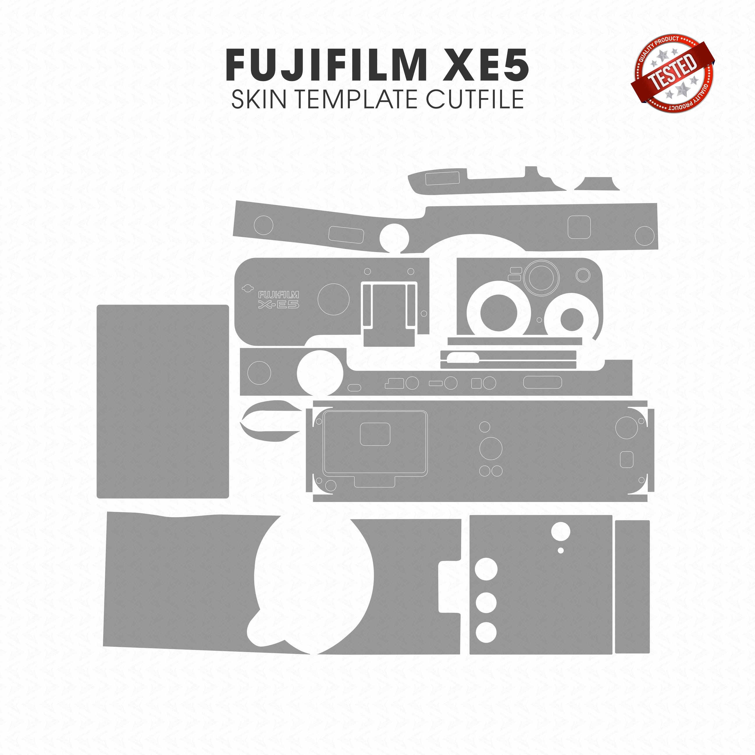 Fujifilm X-E5 Skin Template Vector Cut File PDF SVG PNG CDR