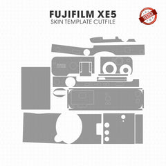 Fujifilm X-E5 Skin Template Vector Cut File PDF SVG PNG CDR