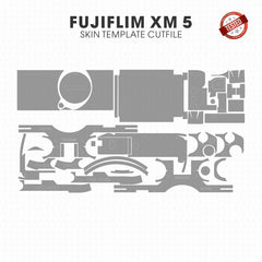 Fujifilm X-M5 camera skin template vector cut file PDF SVG CDR PNG