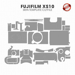 Fujifilm X-S10 Skin Template Vector Cut File PDF SVG CDR PNG