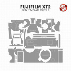 Fujifilm X-T2 skin template vector cut files PDF SVG CDR PNG