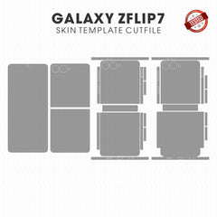 Samsung Galaxy Z Flip7 Skin Template Vector Cutfile PDF SVG CDR PNG