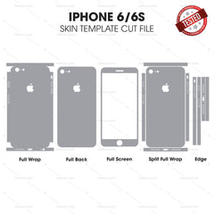 iPhone 6 / 6s Skin Template Vector Cut File Bundle