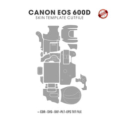 Canon EOS 600D Skin Template Vector Cut Files