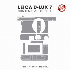 Leica D-Lux 7 camera skin template vector cut file