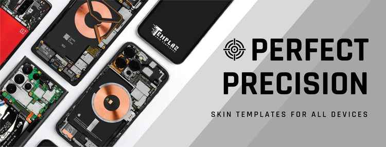 Precise skin templates for mobiles and laptops