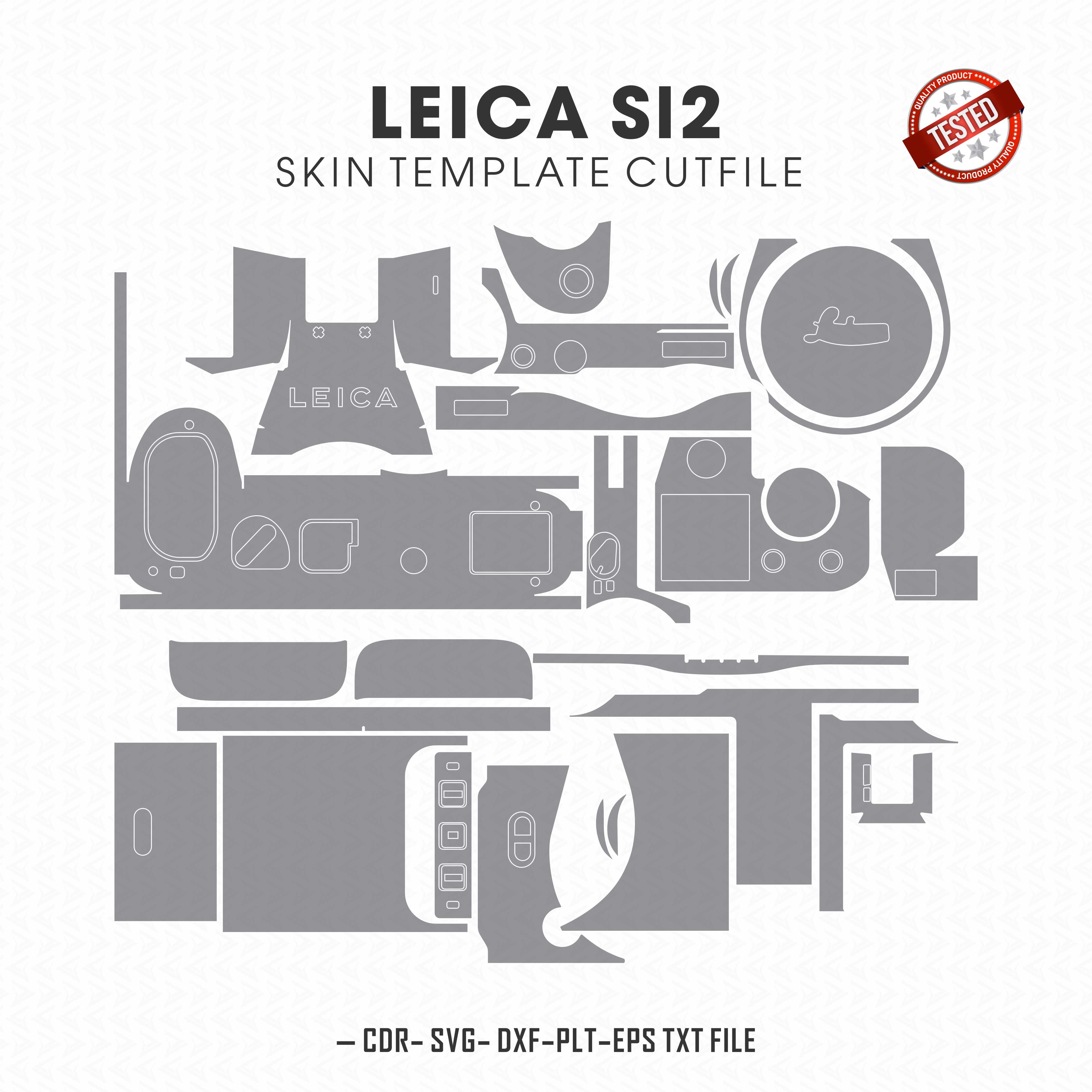 Leica SL2 Skin Template Vector Cut File