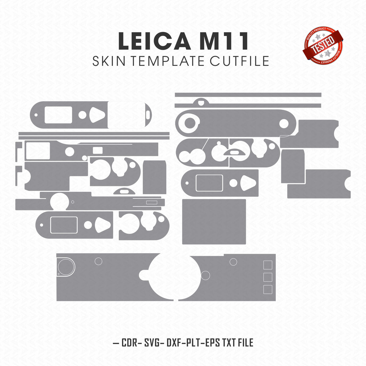 Leica M11 Skin Template Vector Cut File