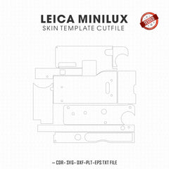 Leica Minilux Skin Template Vector Cut File
