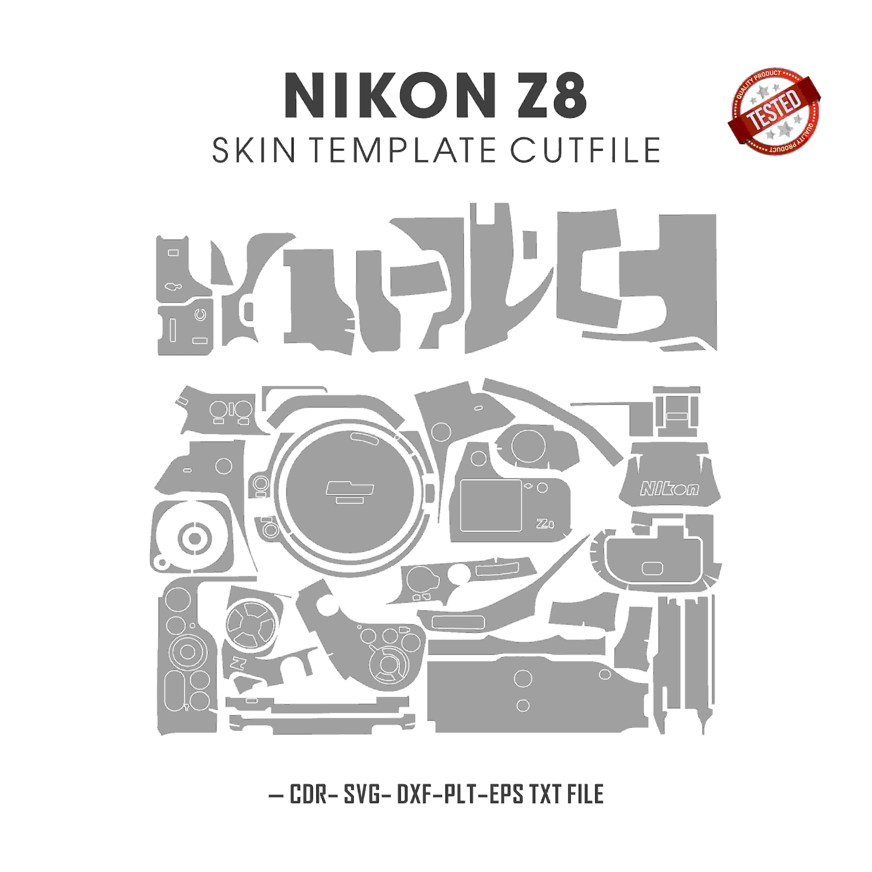 Nikon Z8 Skin Template Vector Cut Files