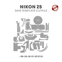 Nikon Z5 Skin Template Vector Cut Files