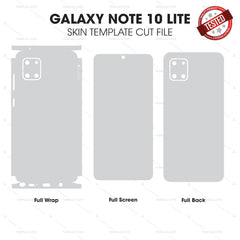 Samsung Galaxy Note 10 Lite Skin Template Vector Cut File Bundle