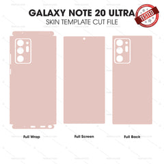 Samsung Galaxy Note 20 Ultra Skin Template Vector Cut File Bundle