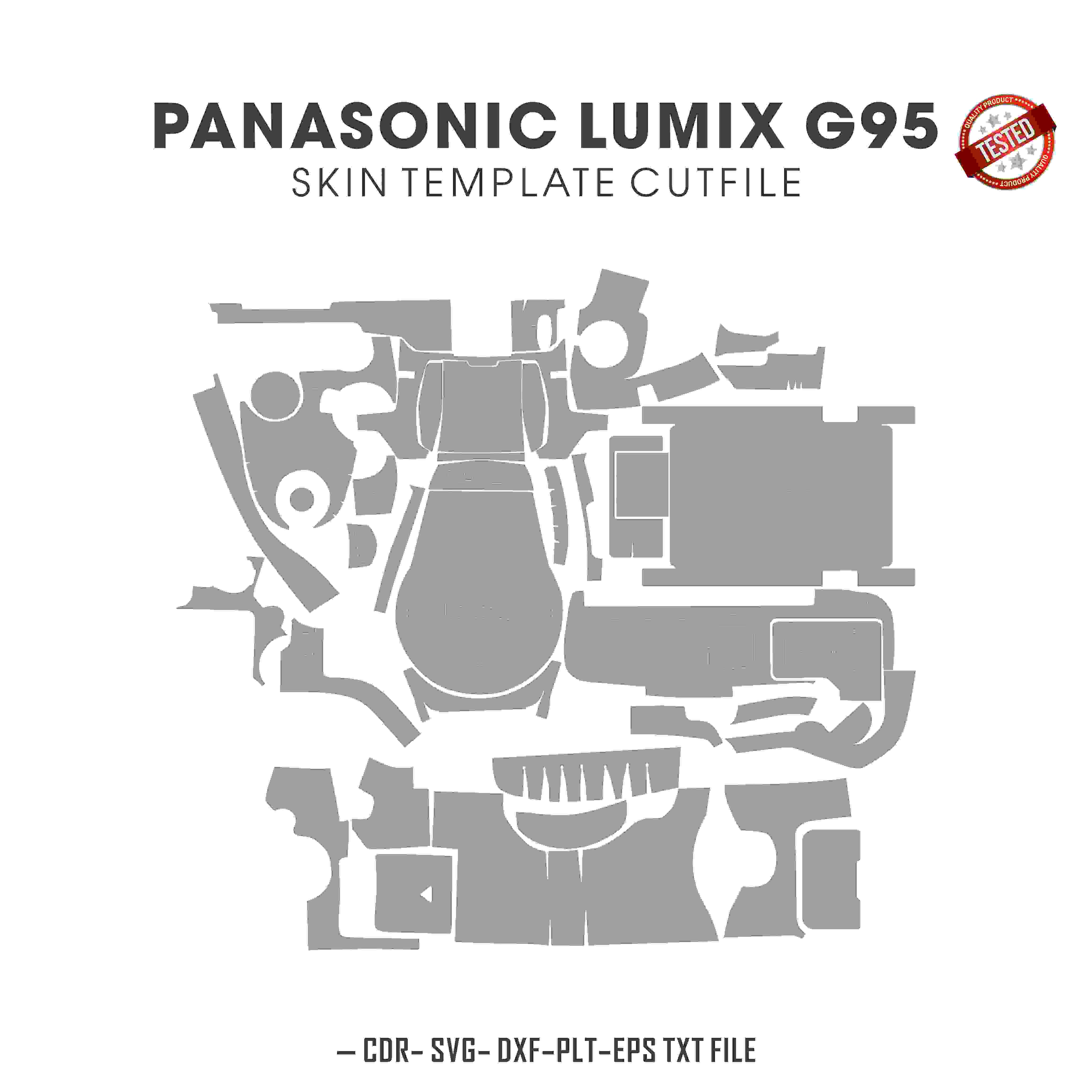 Panasonic Lumix G95 Skin Template Vector Cut Files