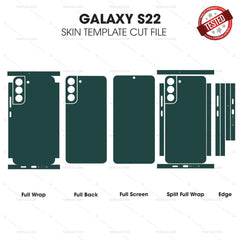 Samsung Galaxy S22 Skin Template Vector Cut File Bundle