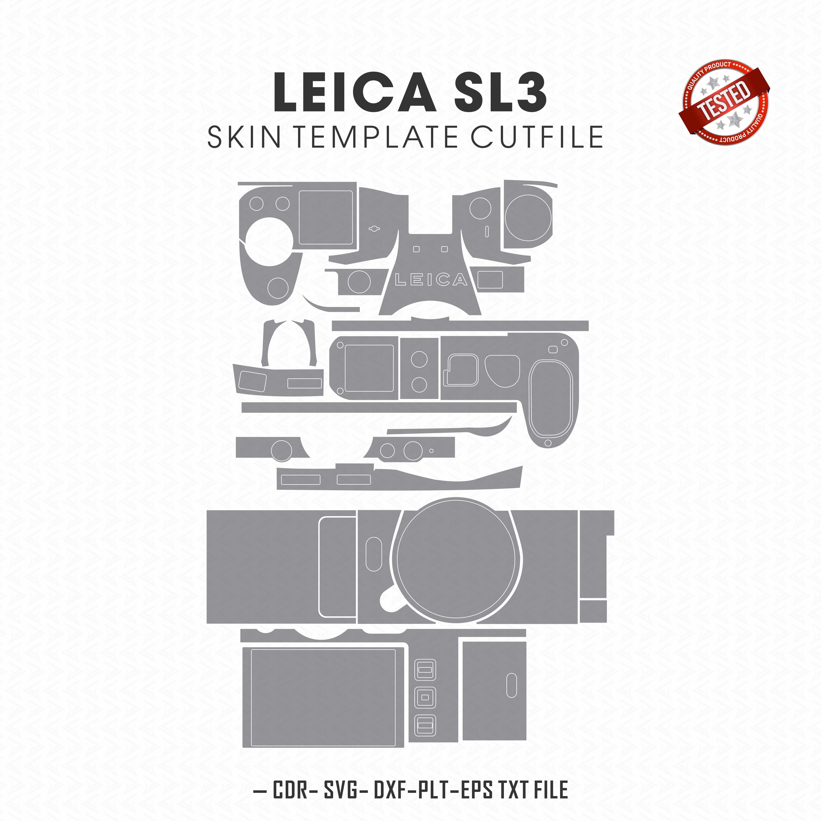 Leica SL3 Skin Template Vector Cut File