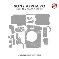 Sony Alpha 7C Skin Template Vector Cut Files