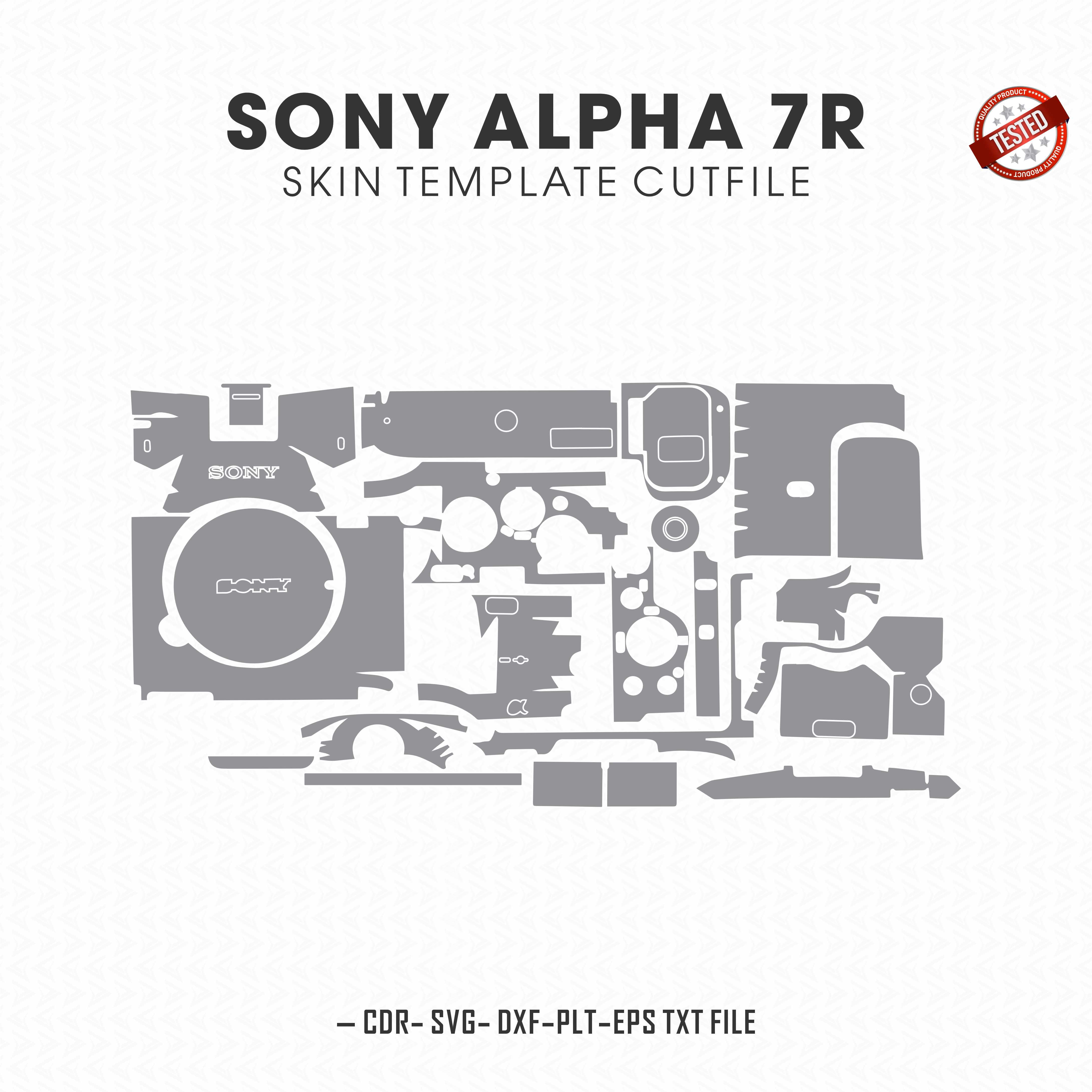 Sony Alpha 7R Skin Template Vector Cut Files
