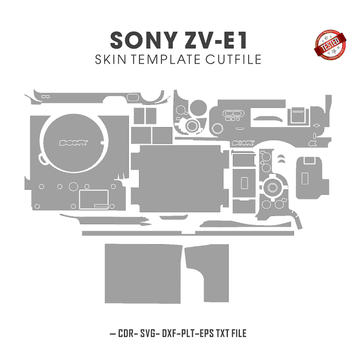 Sony ZV-E1 Skin Template Vector Cut Files